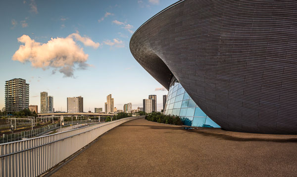 The Aquatics Centre at the Olympic Park in Stratford