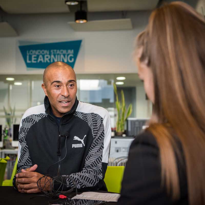 Interviewing Colin Jackson