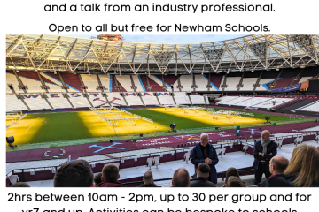 Join us for a careers tour at the London Stadium. Free for Newham schools